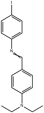 N-[4-(diethylamino)benzylidene]-4-iodoaniline Struktur