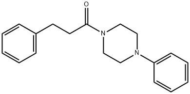 3-phenyl-1-(4-phenylpiperazin-1-yl)propan-1-one Struktur