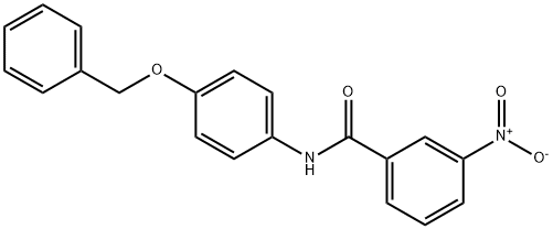 N-(4-(benzyloxy)phenyl)-3-nitrobenzamide Struktur