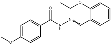 N'-(2-ethoxybenzylidene)-4-methoxybenzohydrazide Struktur