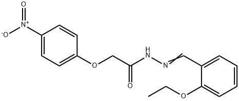 N'-(2-ethoxybenzylidene)-2-(4-nitrophenoxy)acetohydrazide Struktur