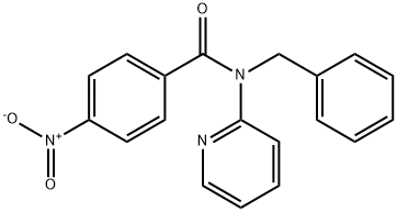 N-benzyl-4-nitro-N-pyridin-2-ylbenzamide Struktur