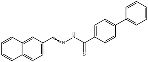 N'-(2-naphthylmethylene)-4-biphenylcarbohydrazide Struktur