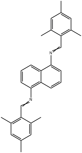 N,N'-bis(mesitylmethylene)-1,5-naphthalenediamine Struktur