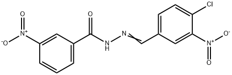 N'-(4-chloro-3-nitrobenzylidene)-3-nitrobenzohydrazide Struktur