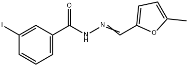 3-iodo-N'-[(5-methyl-2-furyl)methylene]benzohydrazide Struktur