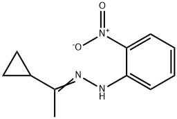 1-(1-cyclopropylethylidene)-2-(2-nitrophenyl)hydrazine Struktur