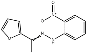 1-[1-(2-furyl)ethylidene]-2-(2-nitrophenyl)hydrazine Struktur