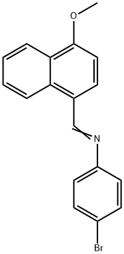 (4-bromophenyl)[(4-methoxy-1-naphthyl)methylene]amine Struktur