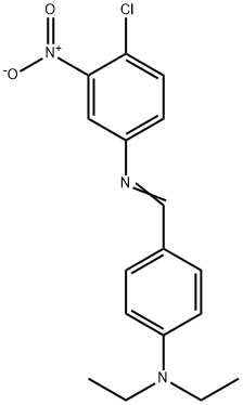 (4-chloro-3-nitrophenyl)[4-(diethylamino)benzylidene]amine Struktur