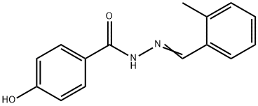 4-hydroxy-N'-(2-methylbenzylidene)benzohydrazide Struktur