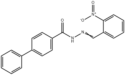 N'-(2-nitrobenzylidene)-4-biphenylcarbohydrazide Struktur