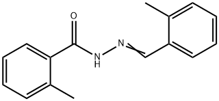 2-methyl-N'-(2-methylbenzylidene)benzohydrazide Struktur