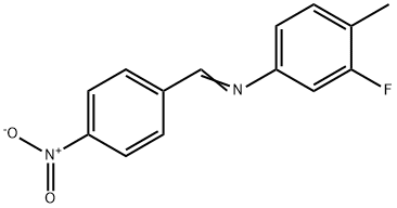 (3-fluoro-4-methylphenyl)(4-nitrobenzylidene)amine Struktur