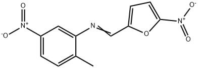 (2-methyl-5-nitrophenyl)[(5-nitro-2-furyl)methylene]amine Struktur