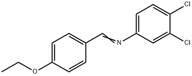 (3,4-dichlorophenyl)(4-ethoxybenzylidene)amine Struktur