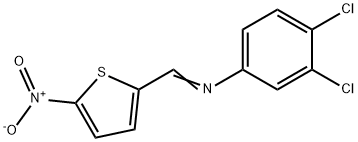 (3,4-dichlorophenyl)[(5-nitro-2-thienyl)methylene]amine Struktur