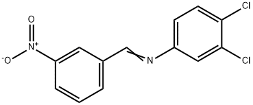 (3,4-dichlorophenyl)(3-nitrobenzylidene)amine Struktur