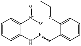 1-(2-ethoxybenzylidene)-2-(2-nitrophenyl)hydrazine Struktur