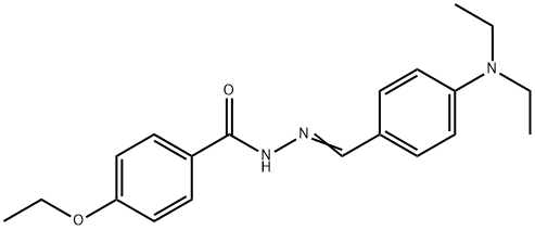 N'-[4-(diethylamino)benzylidene]-4-ethoxybenzohydrazide Struktur