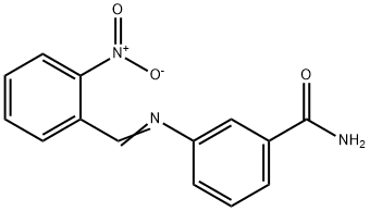 3-[(2-nitrobenzylidene)amino]benzamide Struktur