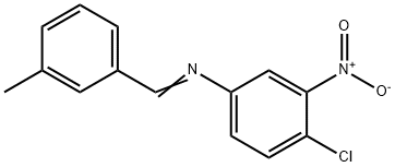 (4-chloro-3-nitrophenyl)(3-methylbenzylidene)amine Struktur