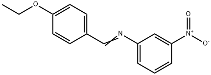 N-(4-ethoxybenzylidene)-3-nitroaniline Struktur