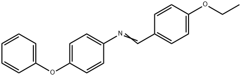 N-(4-ethoxybenzylidene)-4-phenoxyaniline Struktur