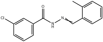 3-chloro-N'-(2-methylbenzylidene)benzohydrazide Struktur