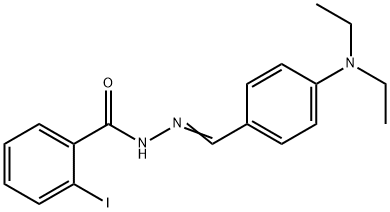 N'-[4-(diethylamino)benzylidene]-2-iodobenzohydrazide Struktur