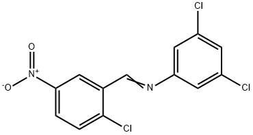 (2-chloro-5-nitrobenzylidene)(3,5-dichlorophenyl)amine Struktur