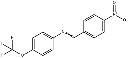 N-(4-nitrobenzylidene)-4-(trifluoromethoxy)aniline Struktur