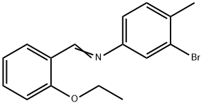 (3-bromo-4-methylphenyl)(2-ethoxybenzylidene)amine Struktur