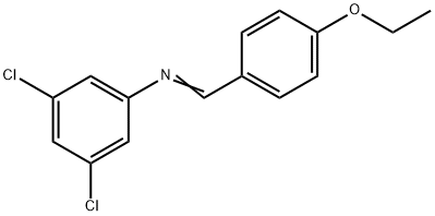 (3,5-dichlorophenyl)(4-ethoxybenzylidene)amine Struktur