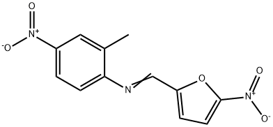 (2-methyl-4-nitrophenyl)[(5-nitro-2-furyl)methylene]amine Struktur