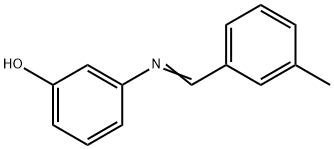 3-[(3-methylbenzylidene)amino]phenol Struktur