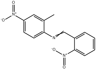 (2-methyl-4-nitrophenyl)(2-nitrobenzylidene)amine Struktur