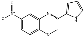 (2-methoxy-5-nitrophenyl)(1H-pyrrol-2-ylmethylene)amine Struktur