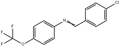 N-(4-chlorobenzylidene)-4-(trifluoromethoxy)aniline Struktur