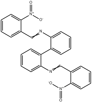 N,N'-bis(2-nitrobenzylidene)-2,2'-biphenyldiamine Struktur