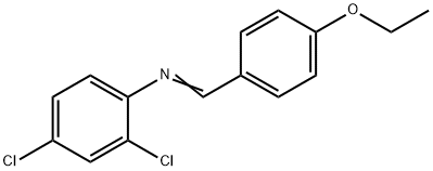 (2,4-dichlorophenyl)(4-ethoxybenzylidene)amine Struktur