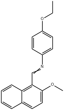 (4-ethoxyphenyl)[(2-methoxy-1-naphthyl)methylene]amine Struktur