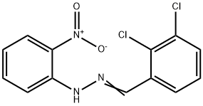 1-(2,3-dichlorobenzylidene)-2-(2-nitrophenyl)hydrazine Struktur