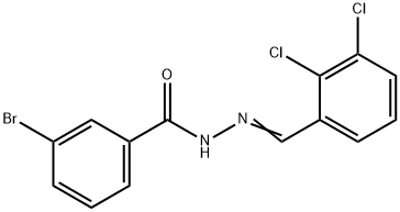 3-bromo-N'-(2,3-dichlorobenzylidene)benzohydrazide Struktur