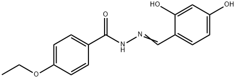 N'-(2,4-dihydroxybenzylidene)-4-ethoxybenzohydrazide Struktur