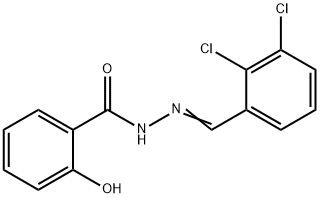 N'-(2,3-dichlorobenzylidene)-2-hydroxybenzohydrazide Struktur