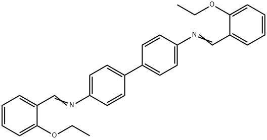 N,N'-bis(2-ethoxybenzylidene)-4,4'-biphenyldiamine Struktur