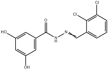 N'-(2,3-dichlorobenzylidene)-3,5-dihydroxybenzohydrazide Struktur