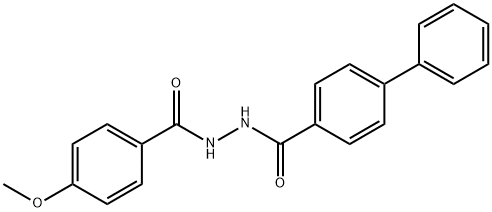 N'-(4-methoxybenzoyl)-4-biphenylcarbohydrazide Struktur