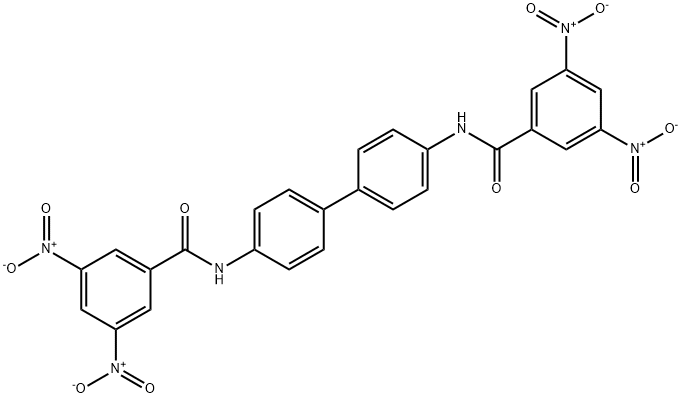 N,N'-4,4'-biphenyldiylbis(3,5-dinitrobenzamide) Struktur